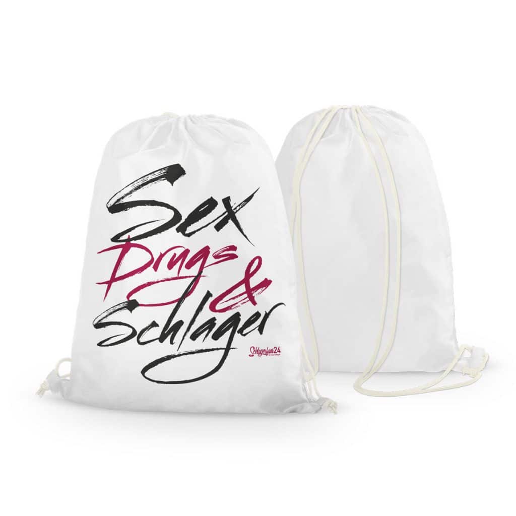 Rucksack Sex Drugs And Schlager Weiß Schlagerfans24de 1686