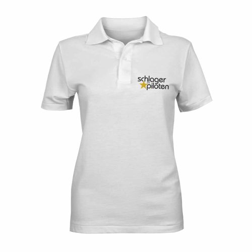 Poloshirt weiß Die Schlagerpiloten
