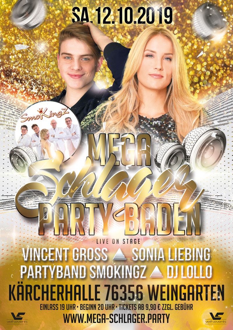 MSP_191012_weingarten_webflyer Mega Schlager Party Weingarten