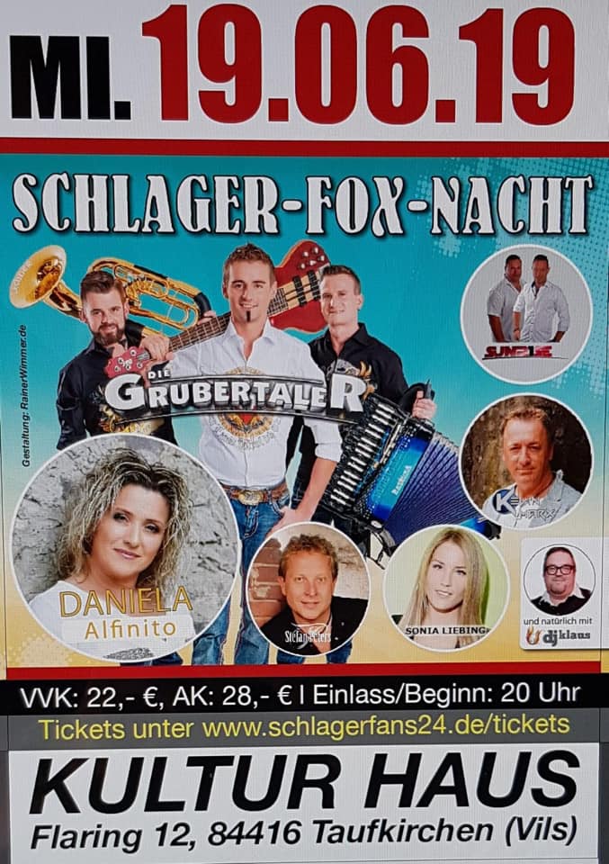 Schlager Fox Nacht Taufkirchen 2019 Tickets kaufen Schlager Fox Nacht Taufkirchen 2019 Tickets kaufen