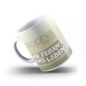 Tasse Sophia Venus Wir feiern das Leben