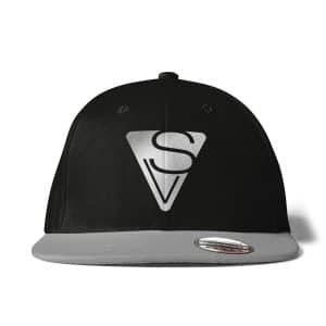 Cap Snapback Sophia Venus Logo schwarz-grau