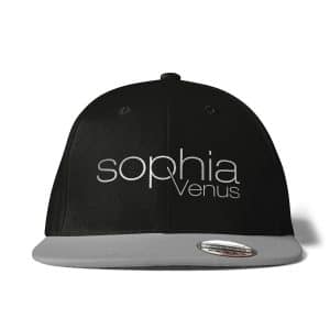 Cap Snapback Sophia Venus Schriftzug schwarz-grau