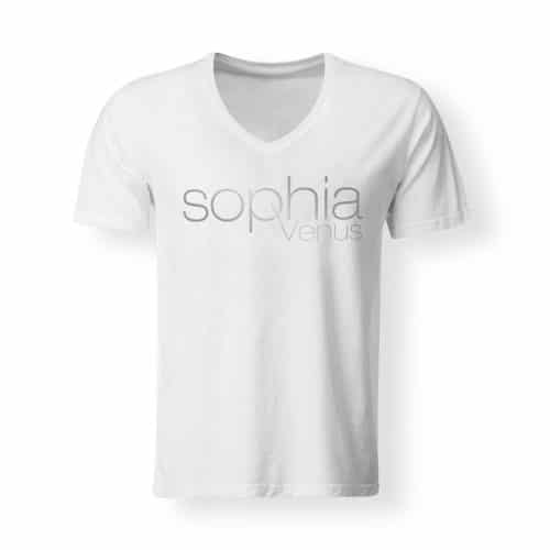 T-Shirt Herren Sophia Venus weiß