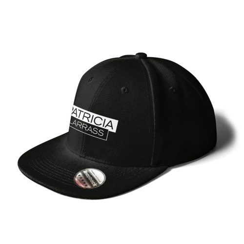 cap snapback patricia larras logo schwarz