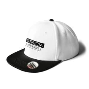 cap snapback patricia larras logo weiss-schwarz