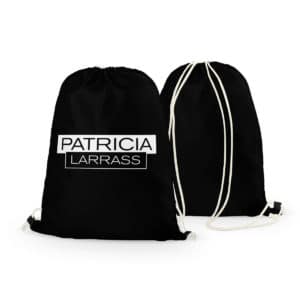 Rucksack Patricia Larras Logo schwarz