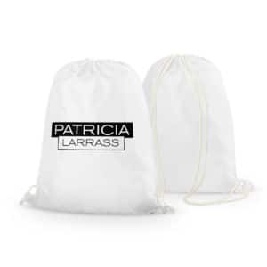 Rucksack Patricia Larras Logo weiss
