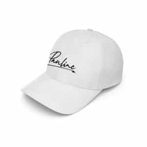 baseball cap pauline logo weiss