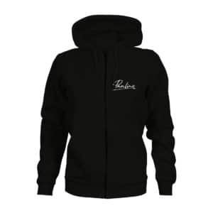 Pauline Zip Hoodie Damen schwarz