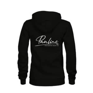Pauline Zip Hoodie Damen schwarz