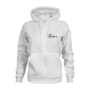 Pauline Zip Hoodie Damen weiß