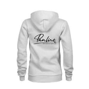 Pauline Zip Hoodie Damen weiß