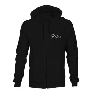 Pauline Zip Hoodie Unisex schwarz