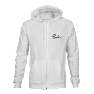 Pauline Zip Hoodie Unisex weiß