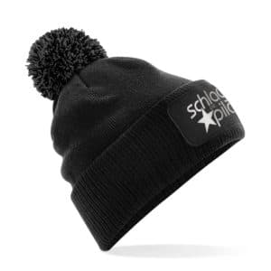 Die Schlagerpiloten Mütze schwarz mit Bommel