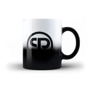 Tasse Sven Polenz Logo Farbwechsel