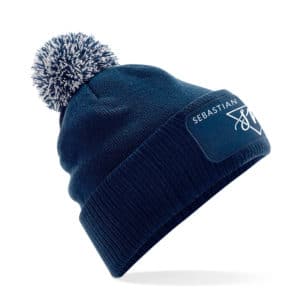 Sebastian von Mletzko mütze navy mit Bommel