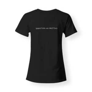 Sebastian von Mletzko T-Shirt Damen V-Neck schwarz