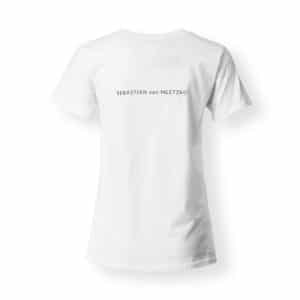 Sebastian von Mletzko T-Shirt Damen V-Neck weiss