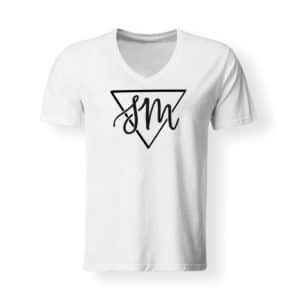 Sebastian von Mletzko T-Shirt Herren V Neck weiss