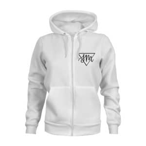 Sebastian von Mletzko ZIP Hoodie Damen weiss
