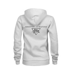 Sebastian von Mletzko ZIP Hoodie Damen weiss