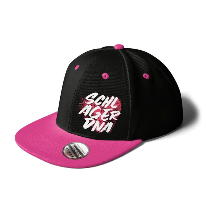 Cap Snapback Schlager DNA schwarz-pink