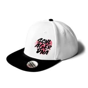 Cap Snapback Schlager DNA weiß-schwarz
