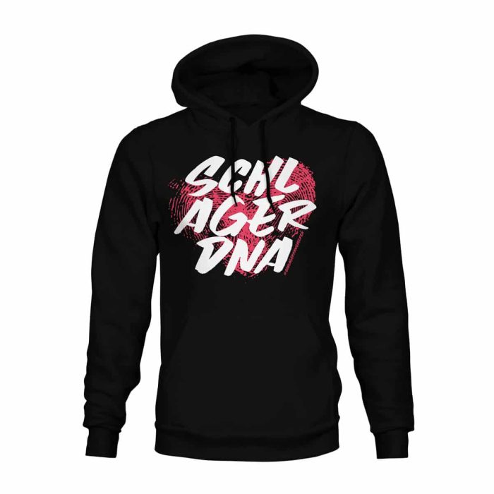 Hoodie Unisex Schlager DNA schwarz