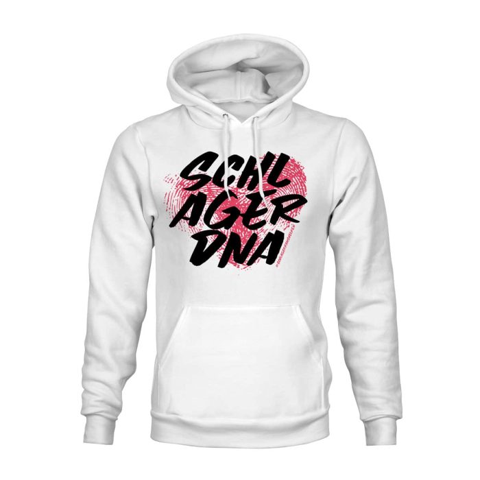 Hoodie Unisex Schlager DNA weiß