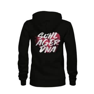 ZIP Hoodie Damen Schlager DNA schwarz