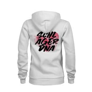 ZIP Hoodie Damen Schlager DNA weiß