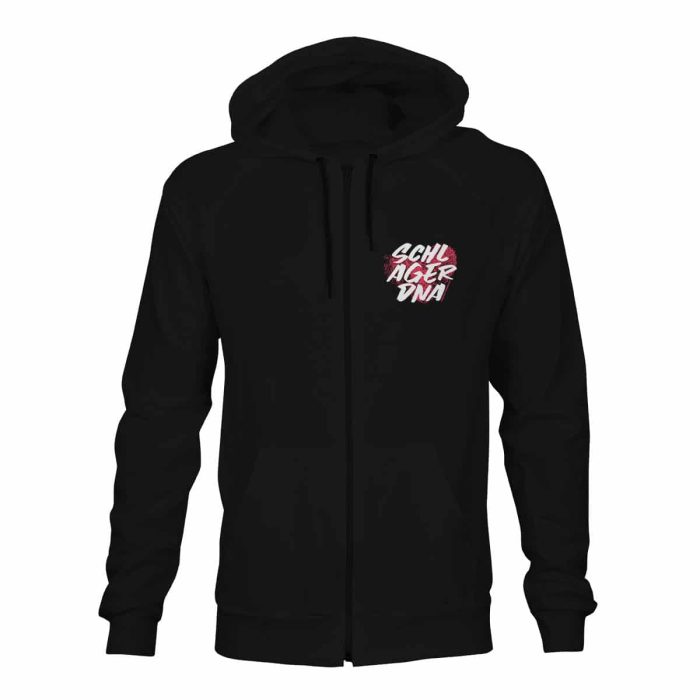 ZIP Hoodie Schlager DNA schwarz