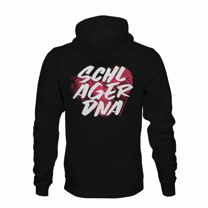 ZIP Hoodie Schlager DNA schwarz