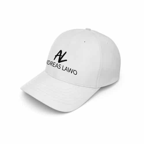 Andreas Lawo Baseball Cap weiß Logo