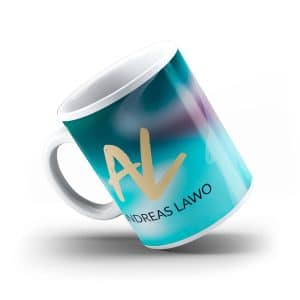Tasse Andreas Lawo Motiv 2021 türkis