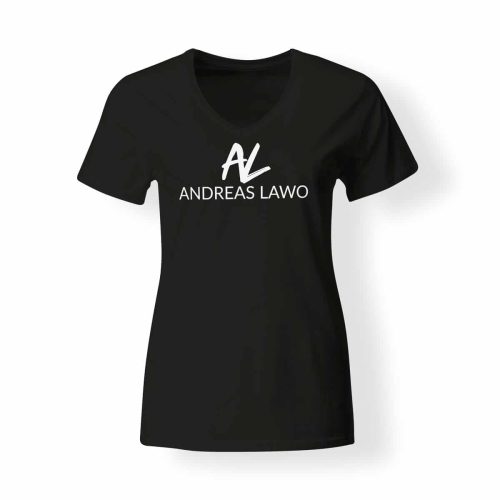 Andreas Lawo T-Shirt Damen schwarz V-Neck