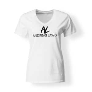 Andreas Lawo T-Shirt Damen weiß V-Neck