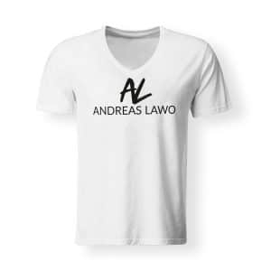 Andreas Lawo T-Shirt weiß V-Neck