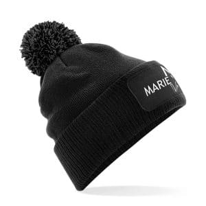 Mütze mit Bommel Marie Winter schwarz