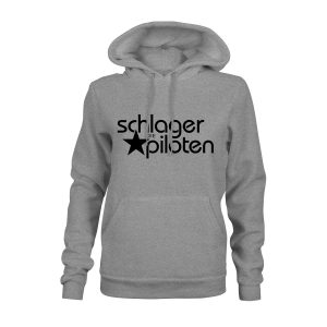 Hoodie Damen Schlagerpiloten grau