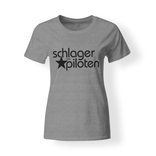 Schlagerpiloten T-Shirt Damen grau