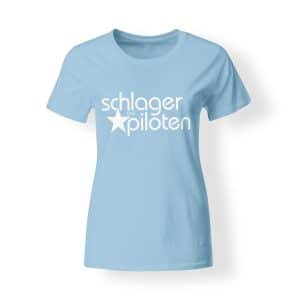 Schlagerpiloten T-Shirt Damen hellblau