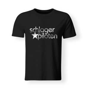 T-SHirt Herren Die Schlagerpiloten schwarz-silber