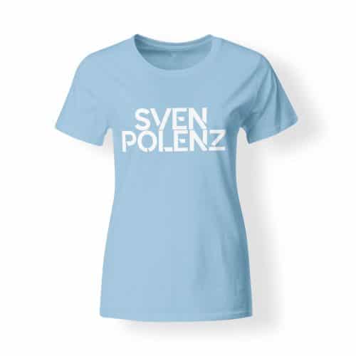 T-Shirt Damen Sven Polenz hellblau