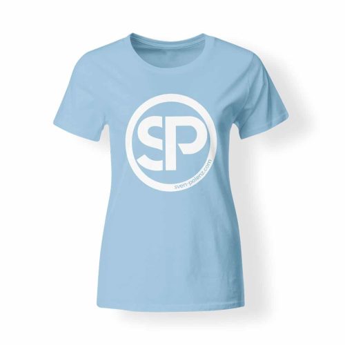 T-Shirt Damen Sven Polenz hellblau