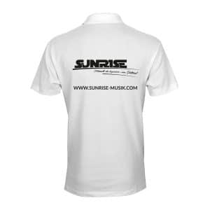 Polo Shirt Sunrise weiß