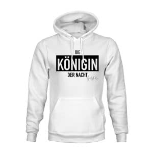 Hoodie Unisex Misha Kovar weiß Königin der Nacht