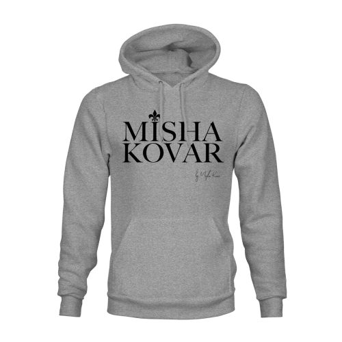 Hoodie Unisex Misha Kovar Logo grau